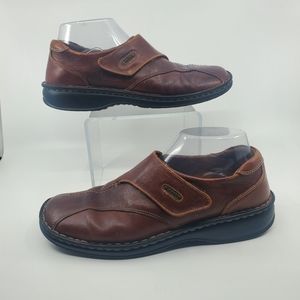 Josef Seibel Brown Monk Strap Side Closure Comfort Loafer in a size 10 or 40